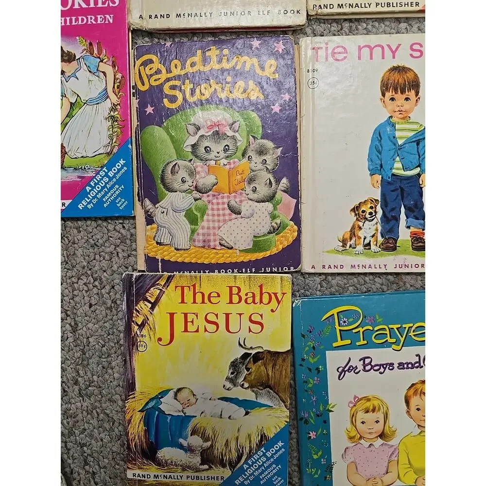 Lot of 18 Vintage Mixed Authors Read Along Hardcover Children's Story Books‎